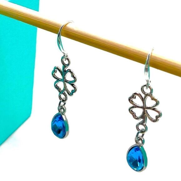 BAN Ice Blue Teardrop Dangles - Picture 4 of 14